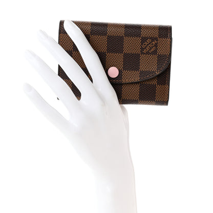 Louis Vuitton Damier Ebene Rosalie Coin Purse Rose Ballerine 2 of 6