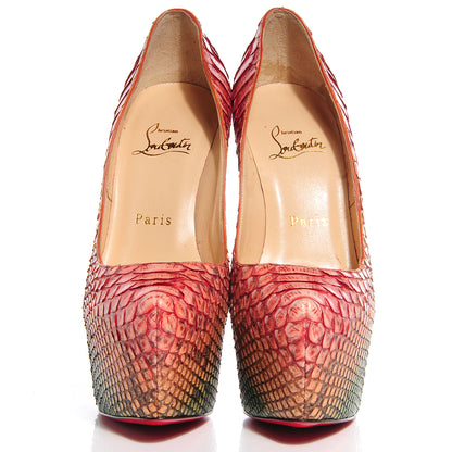 Christian Louboutin Python Daffodile 160 Pumps 36.5 Multicolor 2 of 5