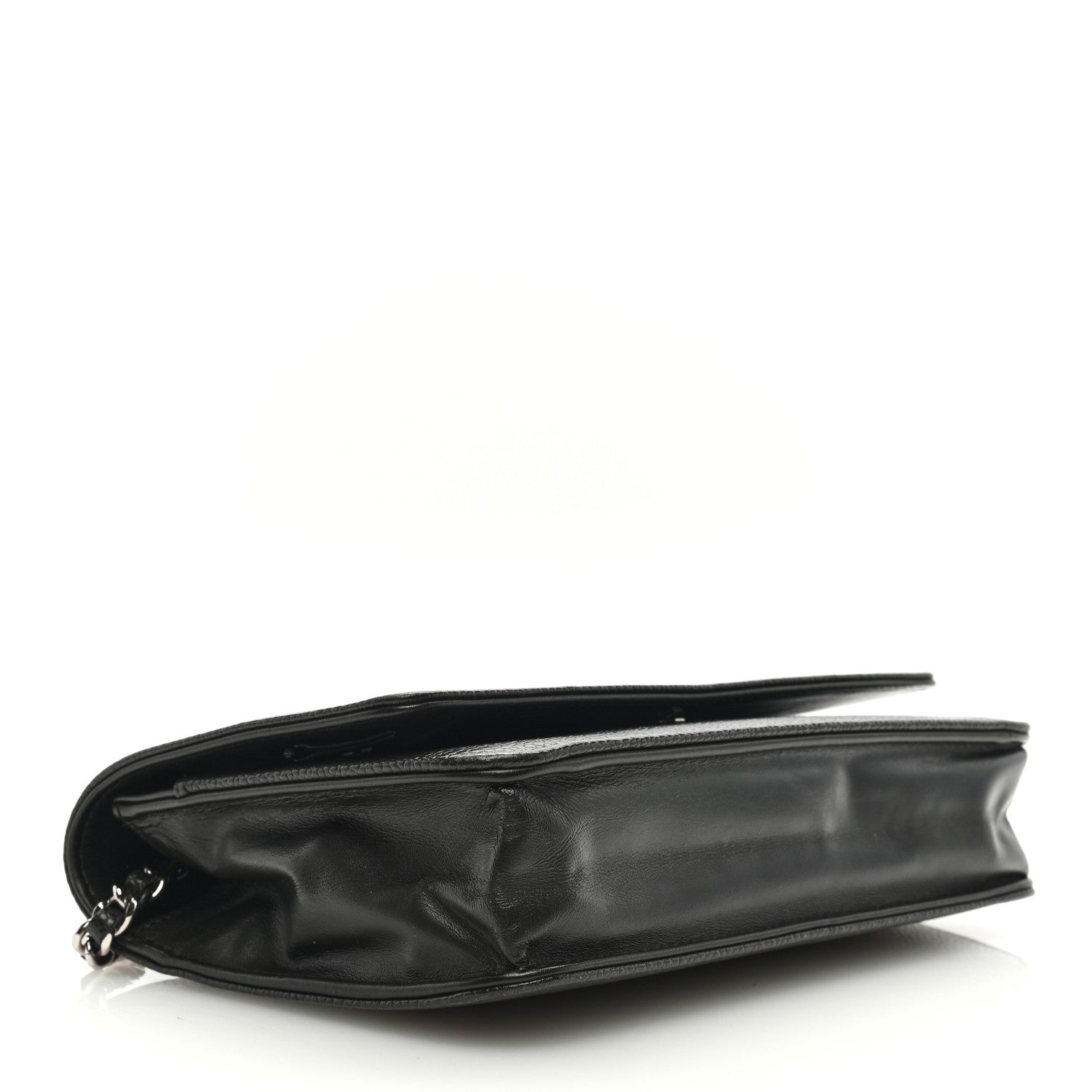 Chanel Caviar Timeless CC Wallet on Chain WOC Grey 4 of 11