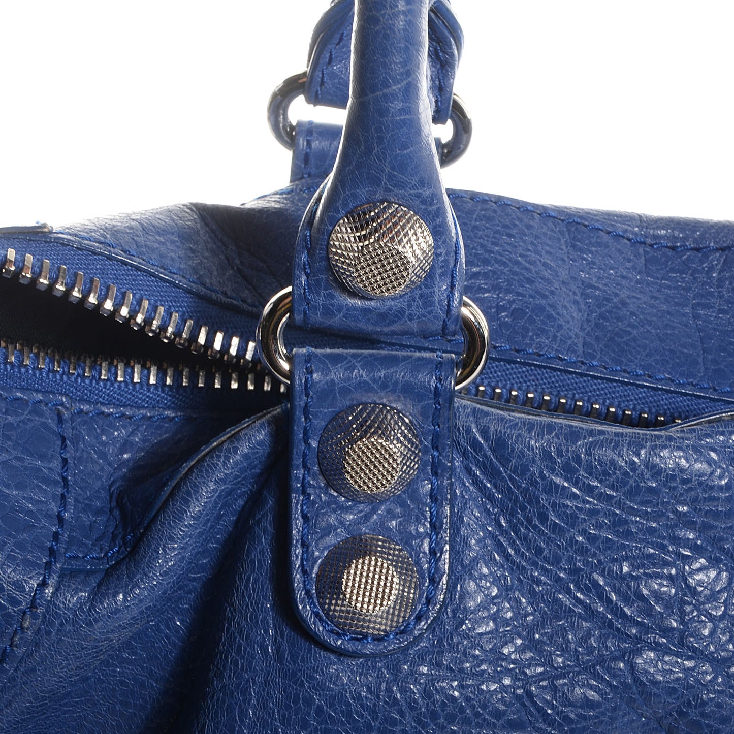 Agneau Giant 12 Silver Hardware Work Bleut Bleu Glacier