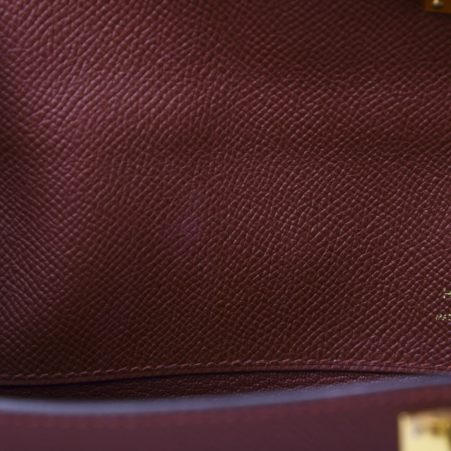 Epsom Kelly Cut Clutch Pochette Rouge H