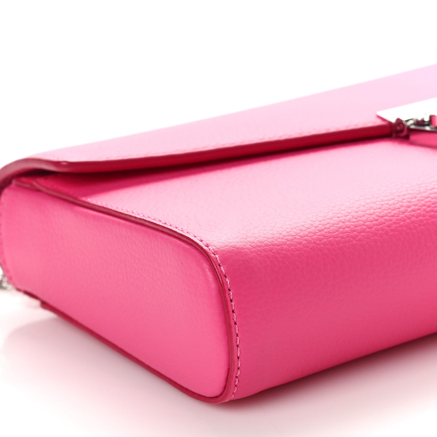 MCM Calfskin Large Patricia Wallet On Chain Pink 8 of 9