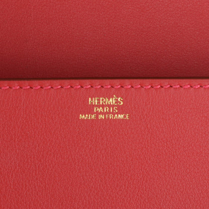 Hermes Tadelakt Medor 23 Clutch Vermillion 6 of 7
