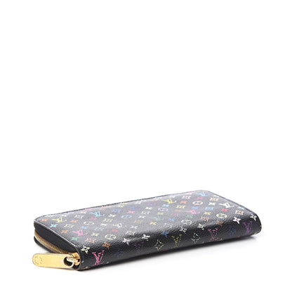 Louis Vuitton Monogram Multicolor Zippy Wallet Black Grenade 3 of 9