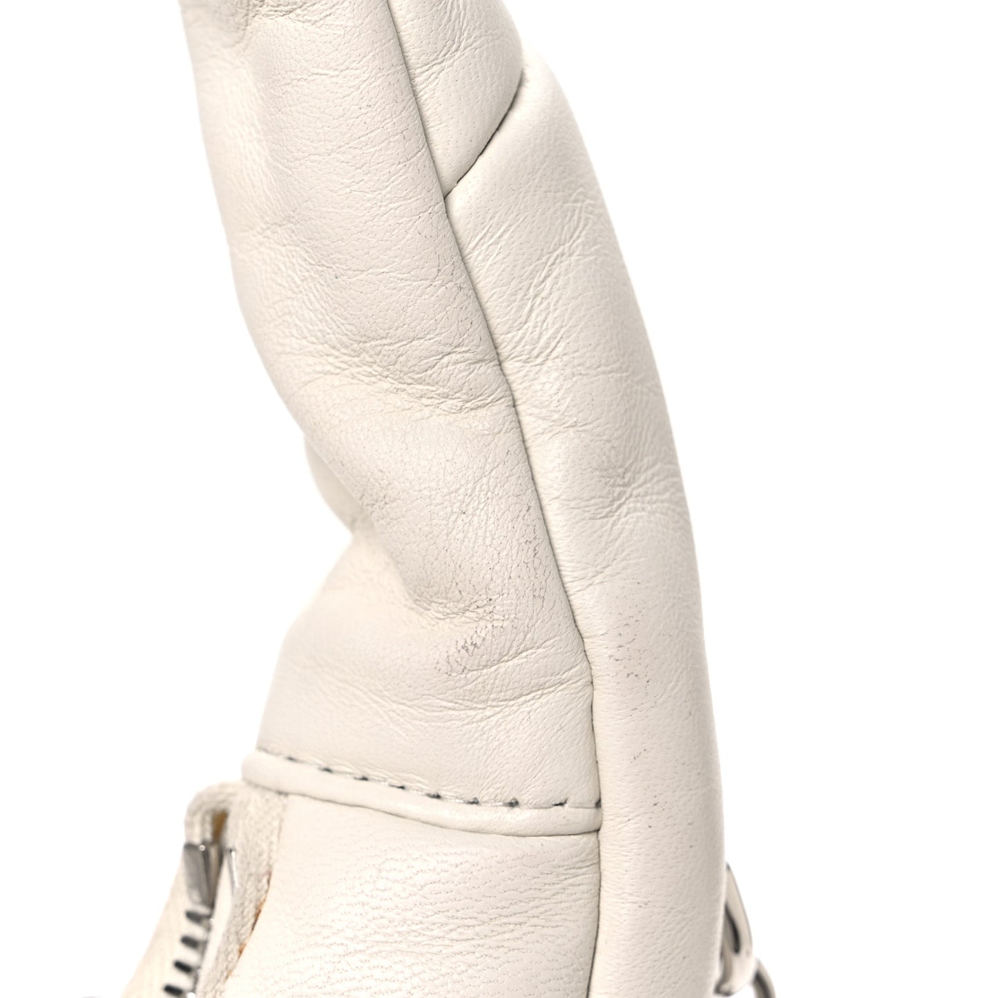 Nappa Soft Padded Mini Bag White