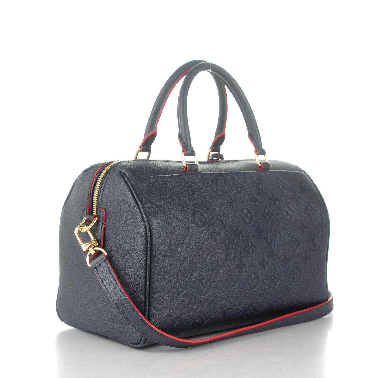 Louis Vuitton Empreinte Speedy Bandouliere 30 NM Marine Rouge 3 of 8