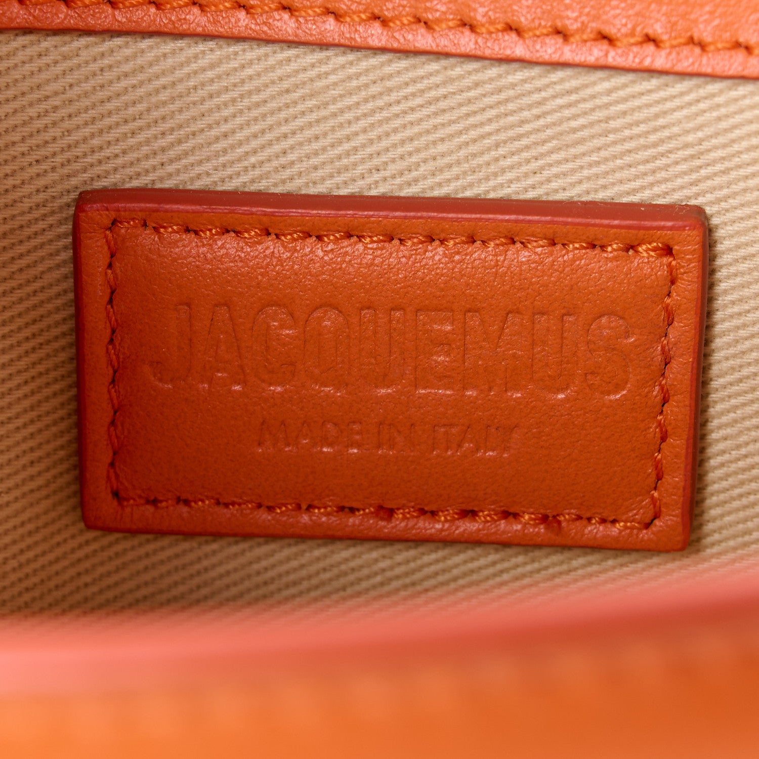 Jacquemus Smooth Calfskin Le Bambino Dark Orange 6 of 11