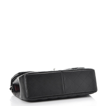 Chanel Lambskin Quilted Jumbo Double Flap Black 5 of 9