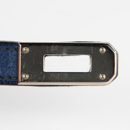 Hermes Ostrich Kelly Longue Wallet Bleu Roi 15 of 16