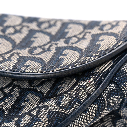 Christian Dior Monogram Saddle Bag Blue 12 of 18