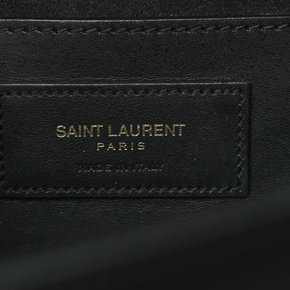 Saint Laurent Smooth Calfskin Medium Classic Monogram Kate Tassel Satchel Black 5 of 12