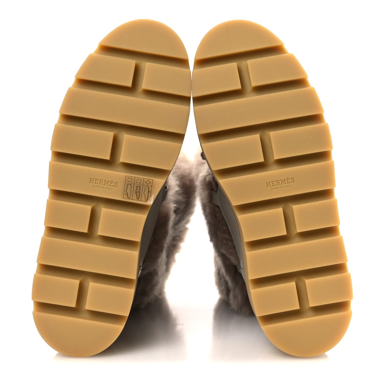 Shearling Calfskin Latitude 30 Ankle Boots 38 Beige Galet