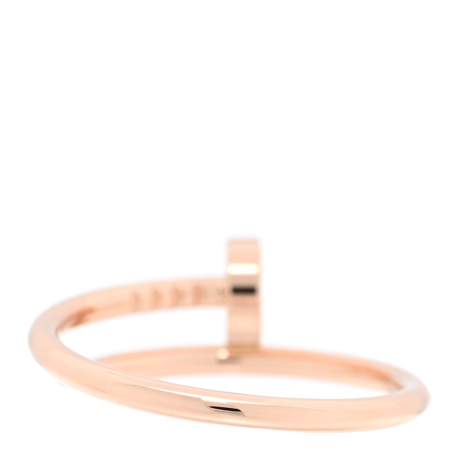 Cartier 18K Pink Gold Small Juste Un Clou Ring 55 7.25 3 of 5
