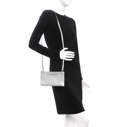 Givenchy Metallic Grained Goatskin Antigona Crossbody Silver 2 of 11