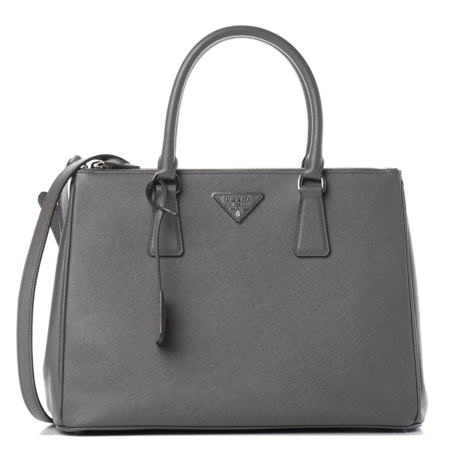 Prada Saffiano Lux Large Galleria Double Zip Tote Marmo 1 of 9