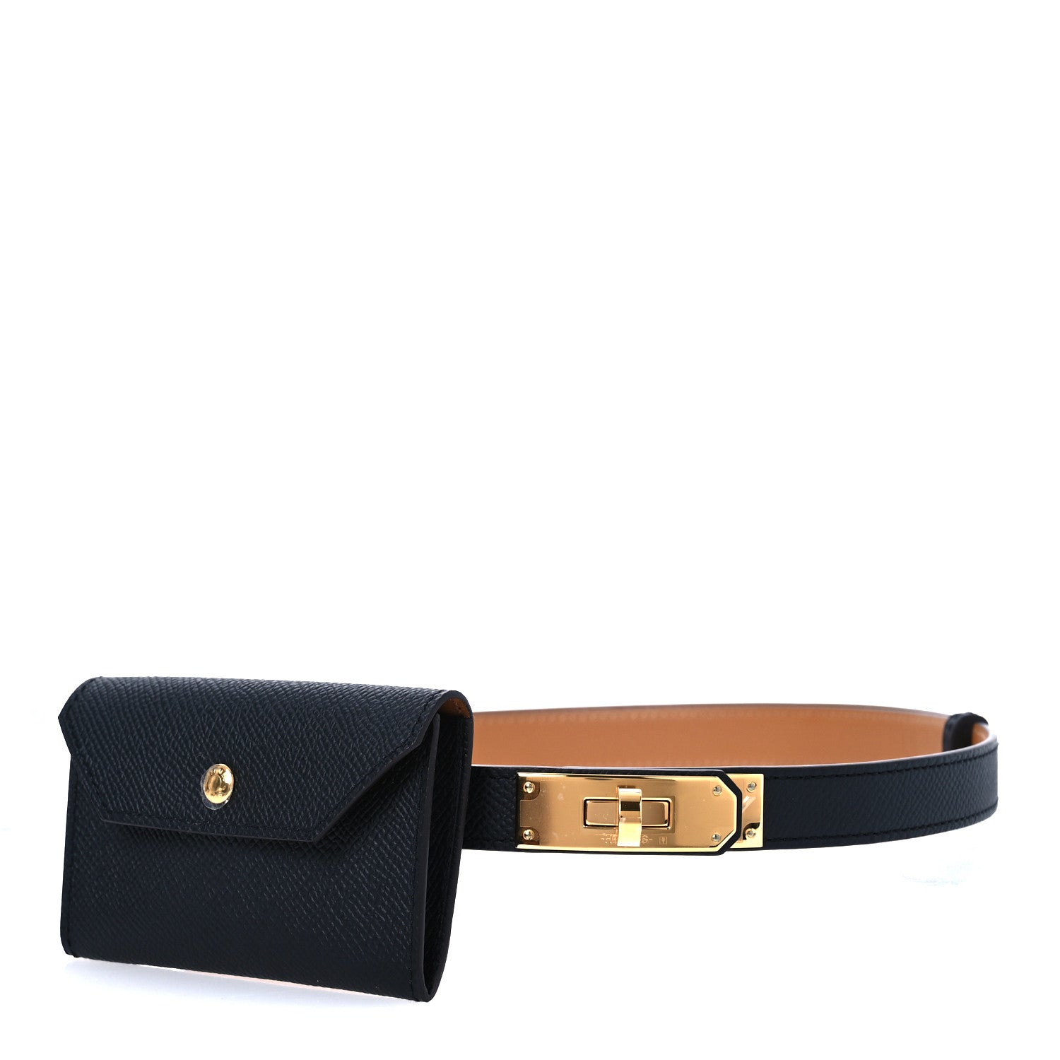 Hermes Epsom Kelly Pocket Belt Black 1 of 8