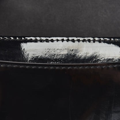Louis Vuitton Patent Louise PM Chain Clutch Black 6 of 12