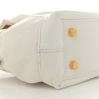 Bottega Veneta Paper Calfskin Maxi Intrecciato Mini Arco Slouch Plaster 9 of 14
