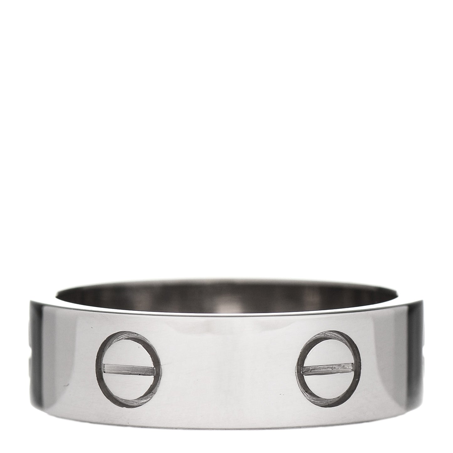 18K White Gold 6mm LOVE Ring 58 8.25