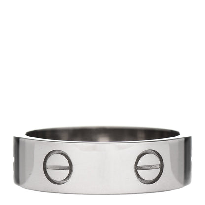 Cartier 18K White Gold 6mm LOVE Ring 58 8.25 3 of 5