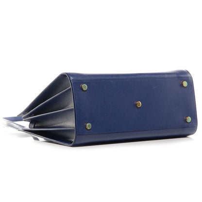 Saint Laurent Leather Classic Sac De Jour Small Blue 4 of 9
