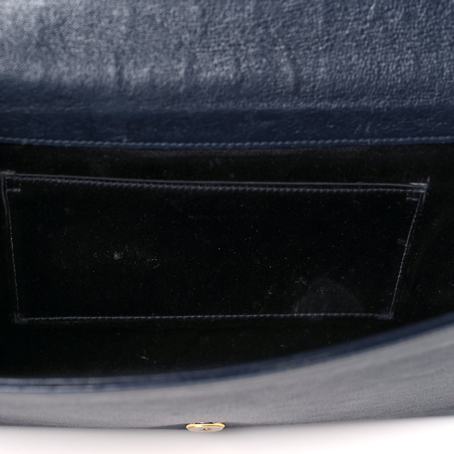 Calfskin Monogram Large Belle De Jour Clutch Navy