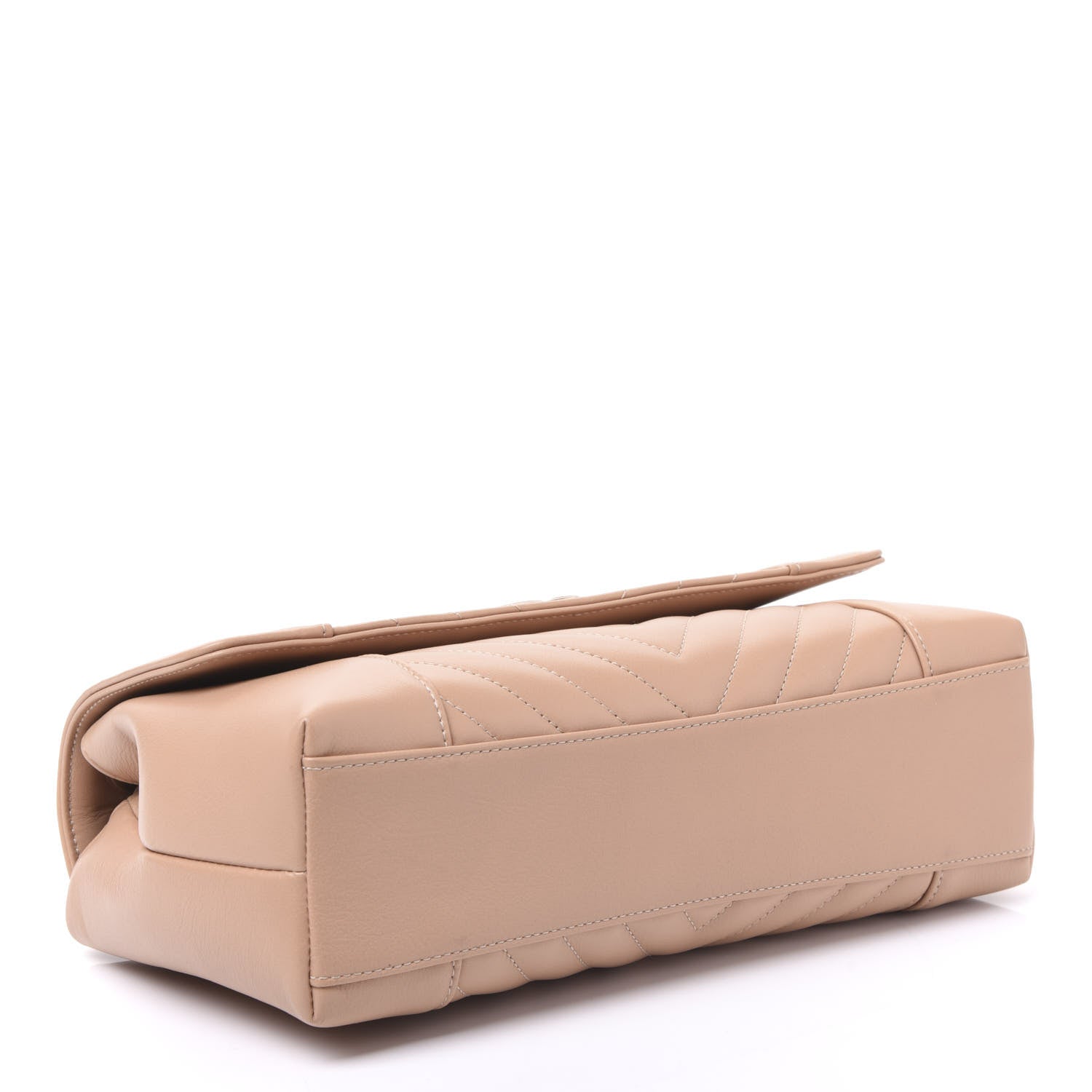 Chanel Calfskin Quilted Medium Daily Chevron Flap Beige 3 of 10