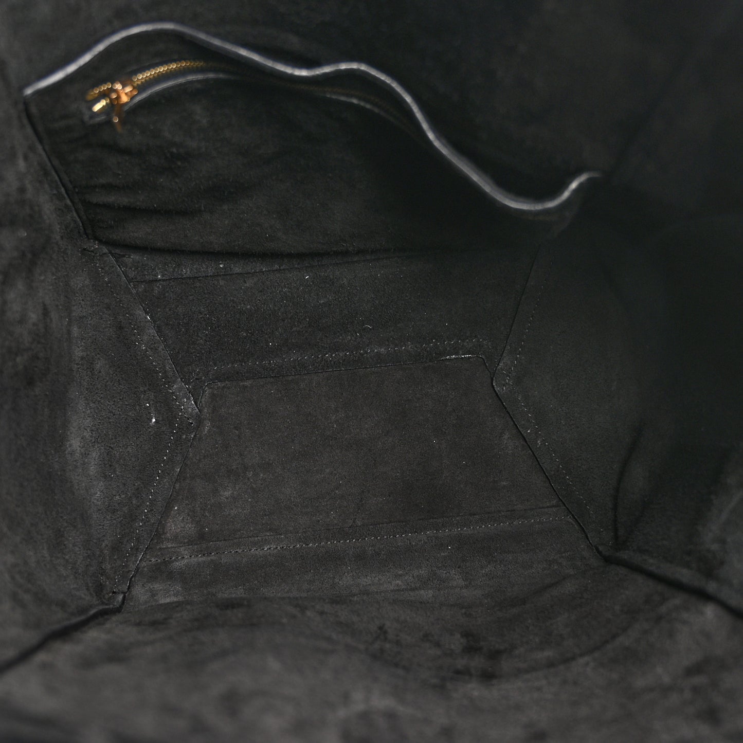 Soft Grained Calfskin Sangle Bucket Bag Black