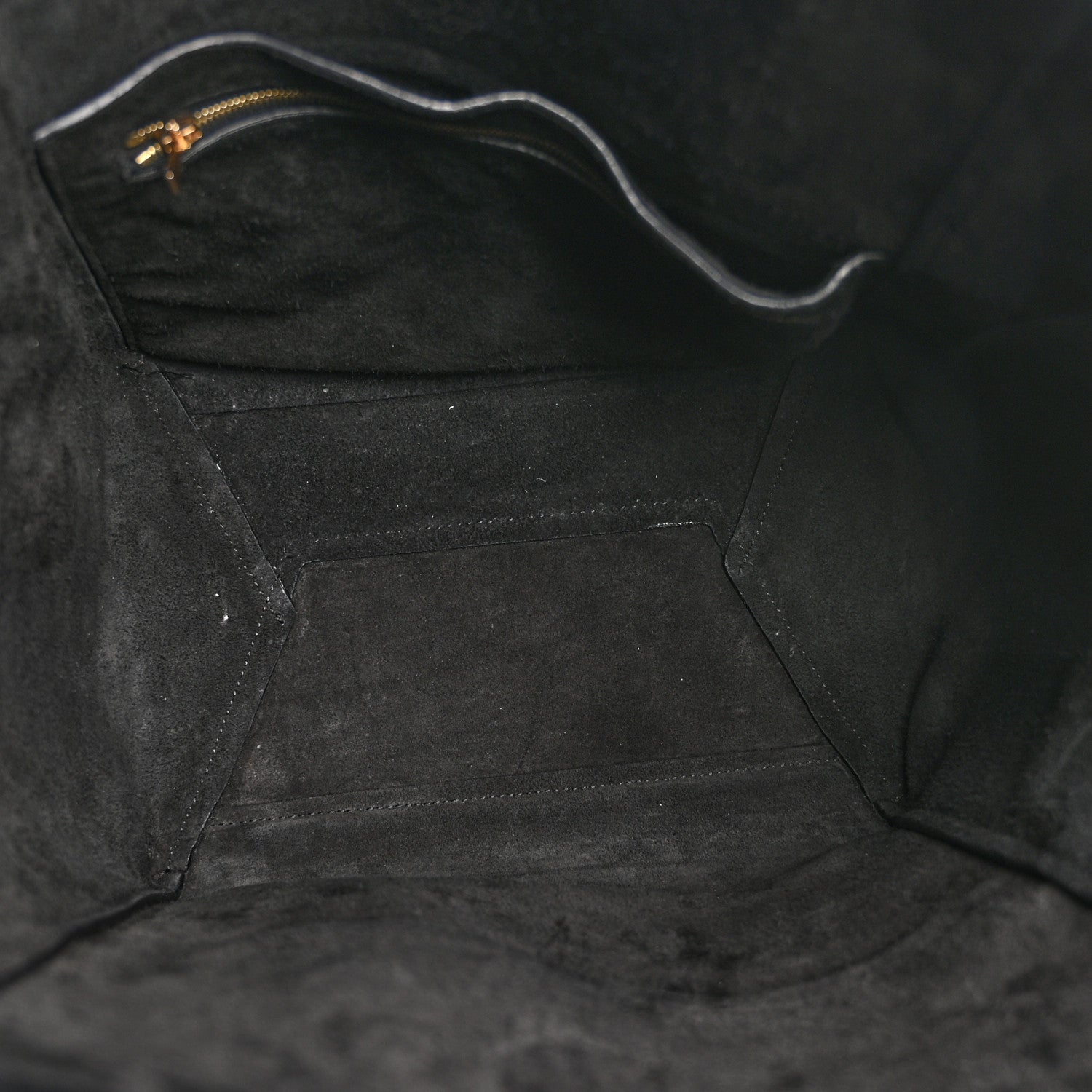 Celine Soft Grained Calfskin Sangle Bucket Bag Black 5 of 11