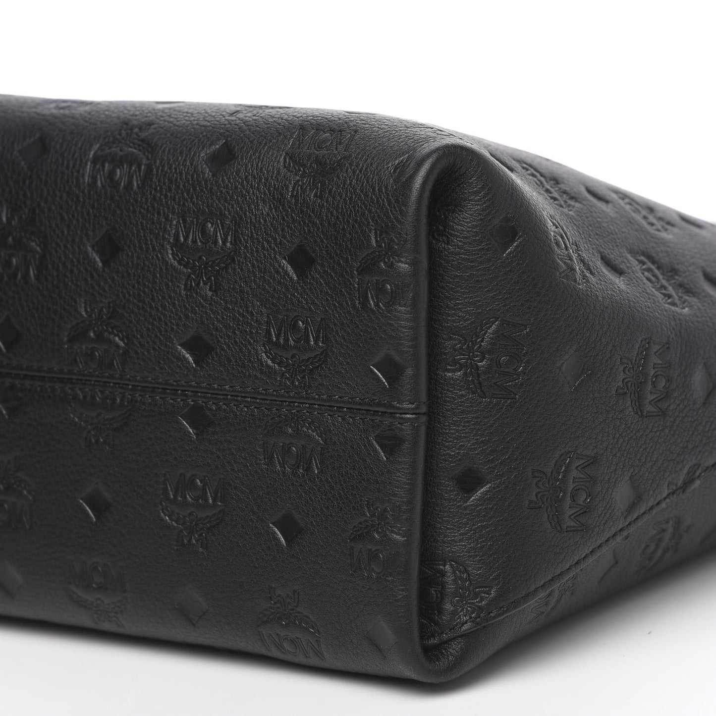 Calfskin Ottomar Monogram Medium Klara Shopper Tote Black