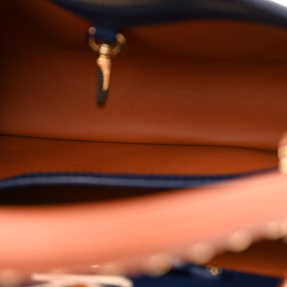 Louis Vuitton Taurillon Capucines BB Bleu de France Blue 6 of 10