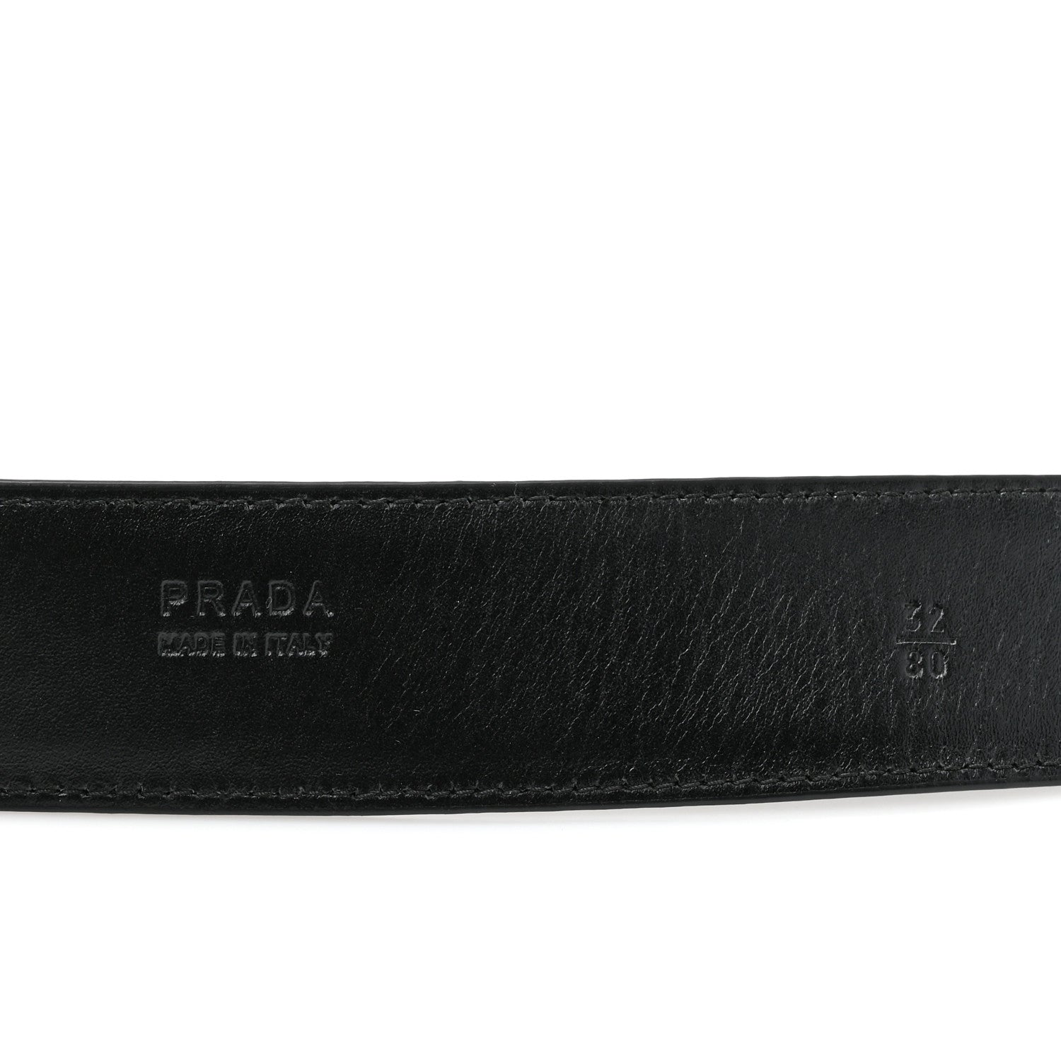 Prada Saffiano Buckle Belt 80 32 Black 3 of 5