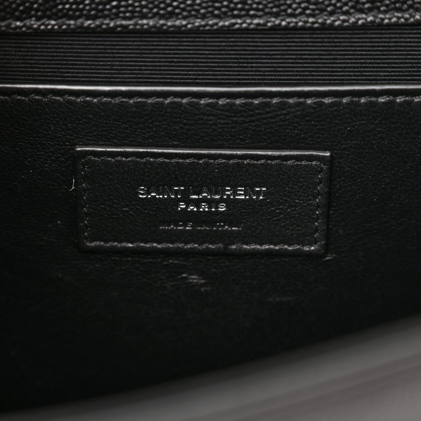 Grain De Poudre Medium Classic Monogram Kate Satchel Black