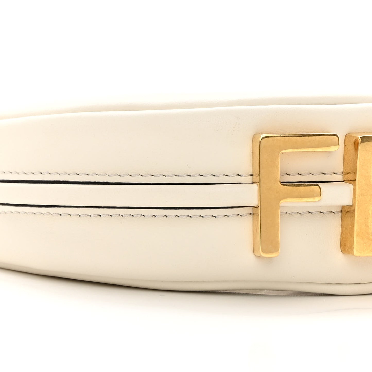 Vitello Grace Matte Nano Fendigraphy Hobo Charm White Ice