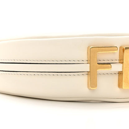 Fendi Vitello Grace Matte Nano Fendigraphy Hobo Charm White Ice 8 of 11