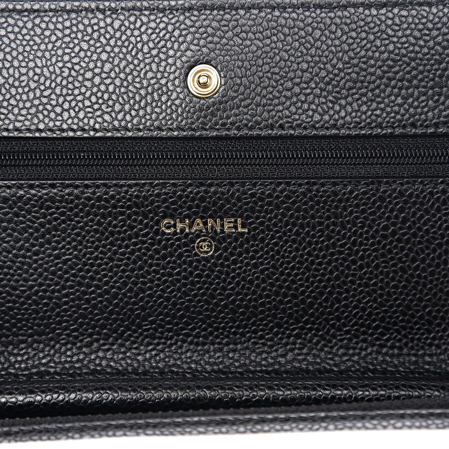 Chanel Caviar Quilted Wallet On Chain WOC Black 5 of 11
