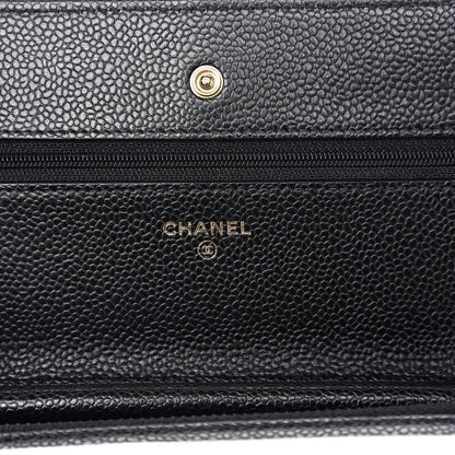 Chanel Caviar Quilted Wallet On Chain WOC Black 5 of 11