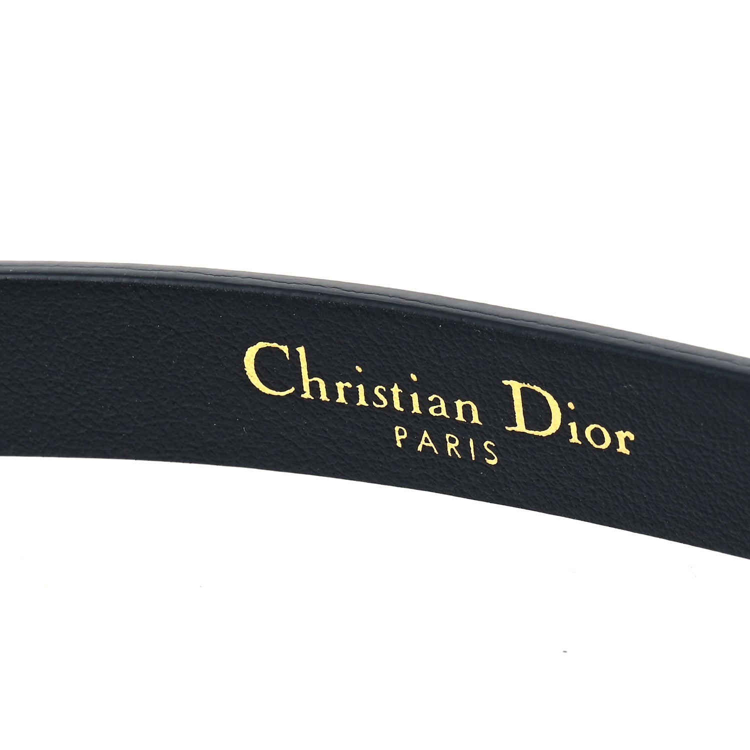 Christian Dior Calfskin Enamel CD Belt 75 30 Black 5 of 5