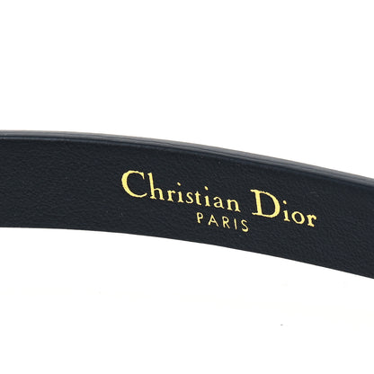 Christian Dior Calfskin Enamel CD Belt 75 30 Black 5 of 5