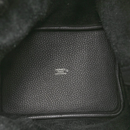 Hermes Taurillon Clemence Matte Alligator Picotin Lock Touch 18 PM Black 5 of 10