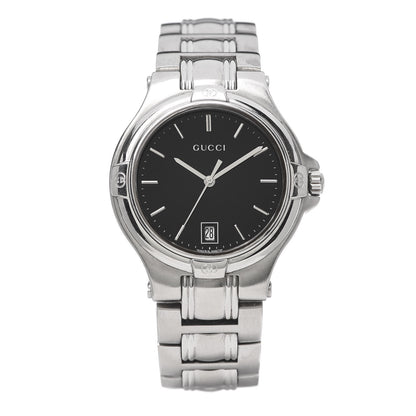Gucci Stainless Steel 35mm 9040M Quartz Watch Black 1 of 7