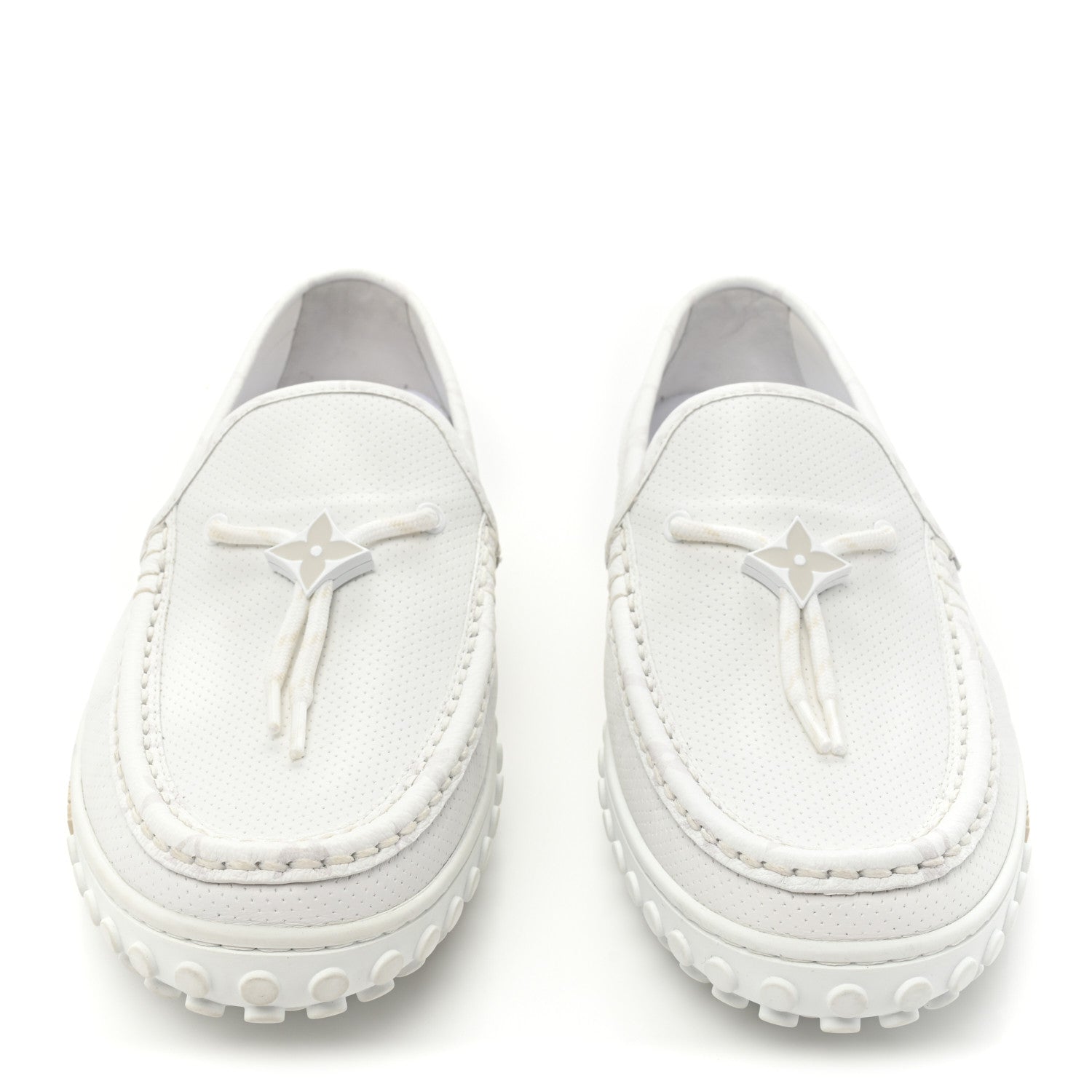Louis Vuitton Perforated Calfskin Monogram Mens LV Racer Mocassin