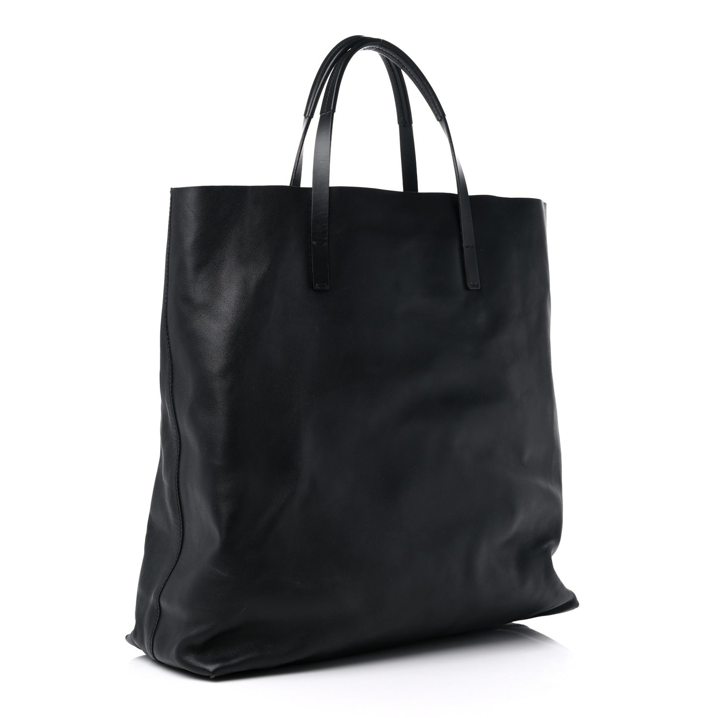 Calfskin Large Horsebit Tote Black
