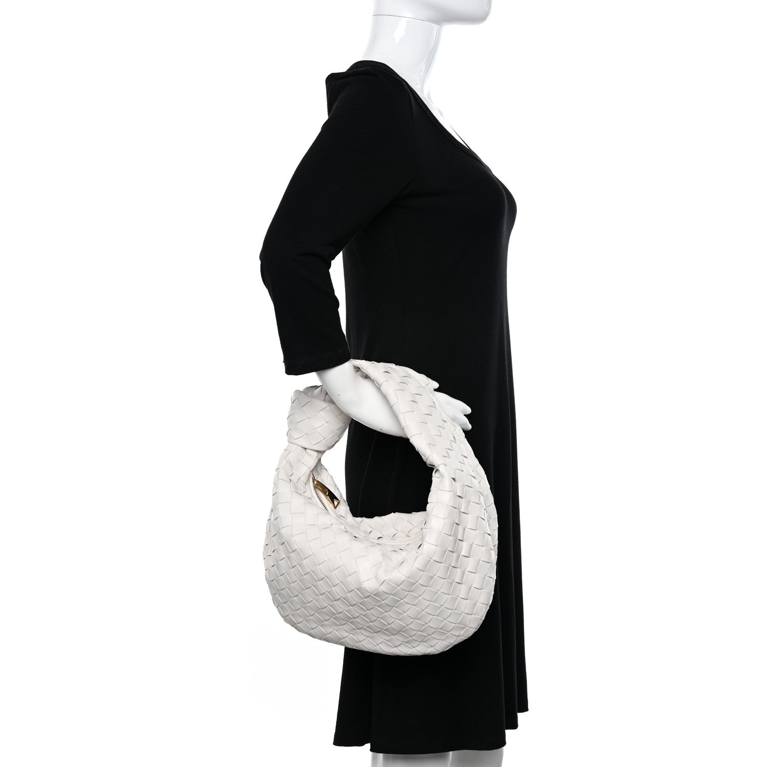 Bottega Veneta Nappa Intrecciato Teen Jodie Hobo White 2 of 10
