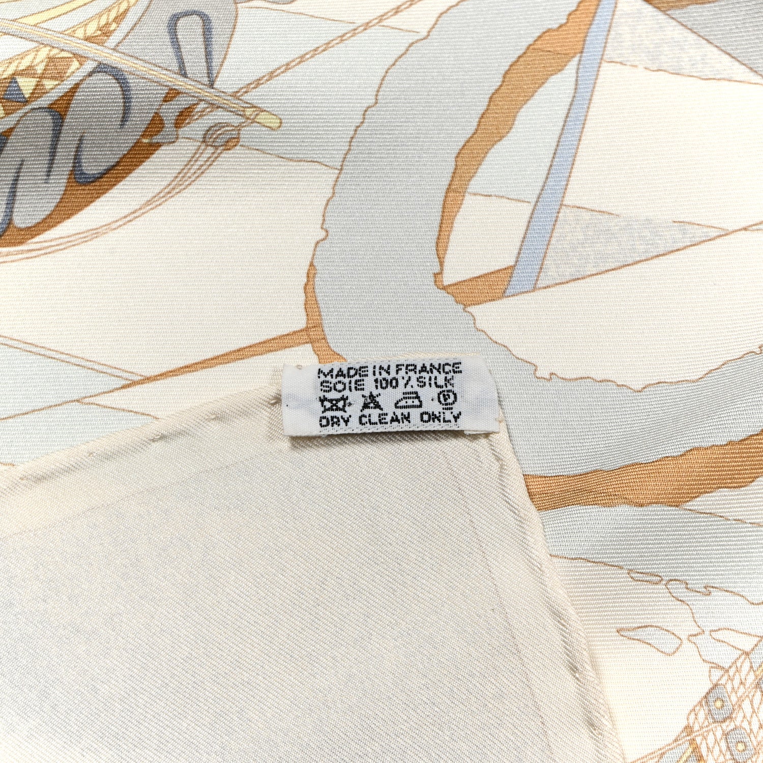 Hermes Silk Face Au Large Scarf 90 2 of 4