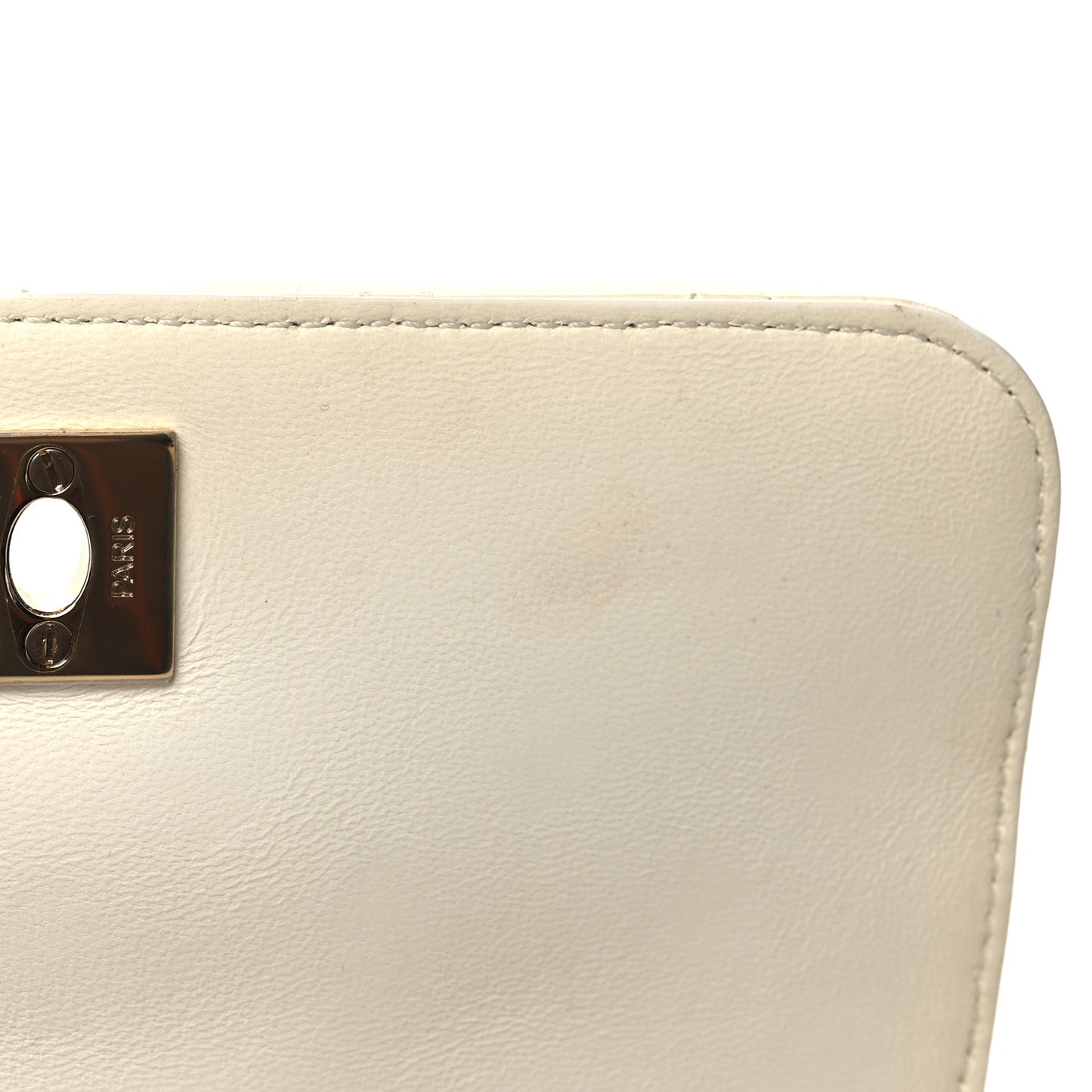 Lambskin Quilted Side Packs White