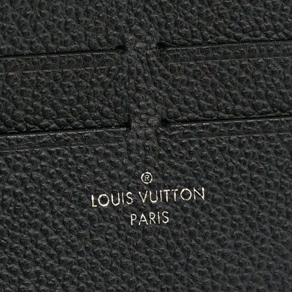 Louis Vuitton Calfskin Felicie Chain Wallet Card Holder Insert Black 6 of 6