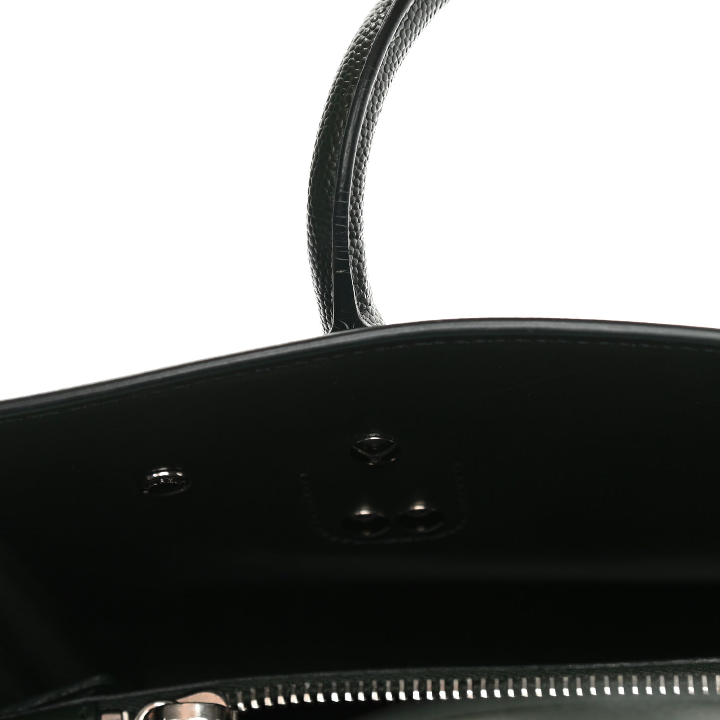Grained Calfskin Baby Sac De Jour Dark Pine