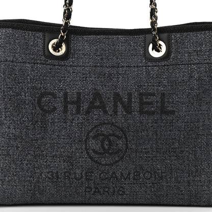 Chanel Lurex Boucle Small Deauville Tote Grey 8 of 10