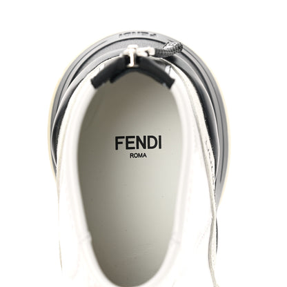 Fendi Vernice High-Tech Womens FFluid Zip Up Sneakers 36 White Black 7 of 15